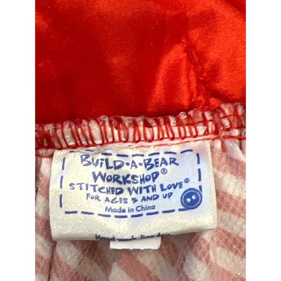 Build A Bear Workshop Dress Red White Polka Dot Ruffle Christmas Holiday Clothes - Picture 8 of 9